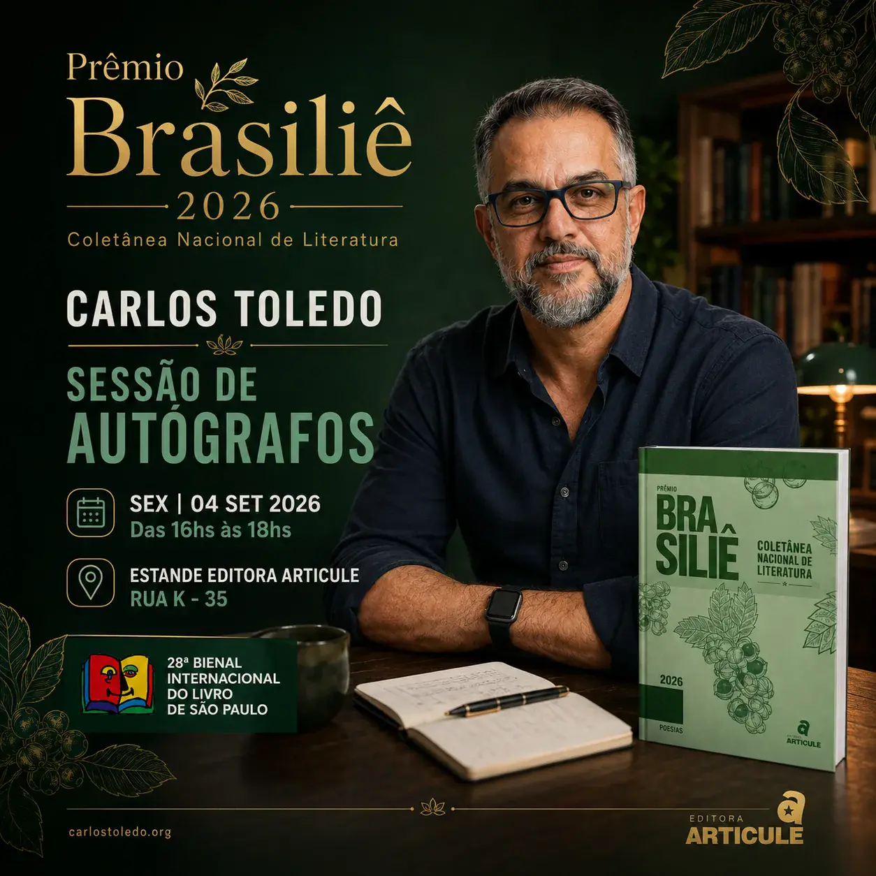 A Oitava Porta na Bienal do Livro de São Paulo — 3º lugar no Prêmio Brasiliê 2026 — imagem 4 de 15